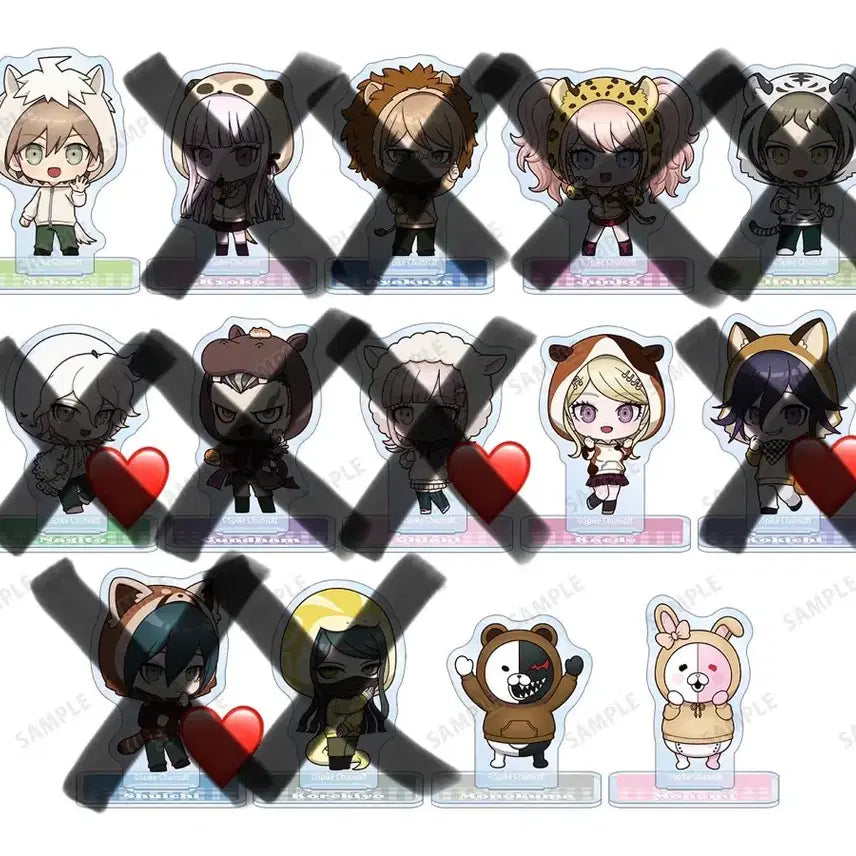 [BUNJANG] Danganronpa Dobu Zoo Collaboration SD Acrylic Stand / 해배비X)단간론파 도부 동물원 콜라보 sd 아크릴 스탠드 굿즈 공구 소분
