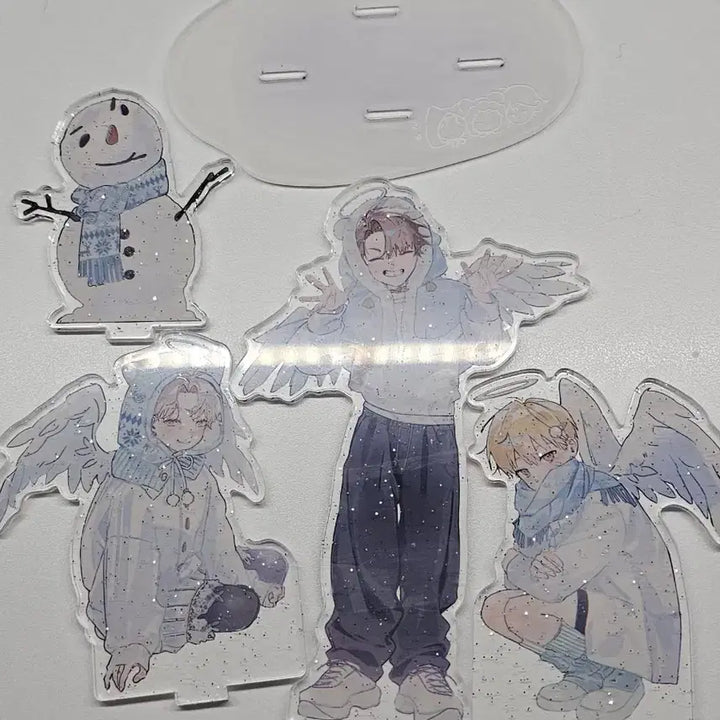 [BUNJANG] Demouth - Snowman Acrylic Stand (Donggapz) / 데못죽 에긍님 스노우 눈사람 동갑즈 비공식 아크릴스탠드