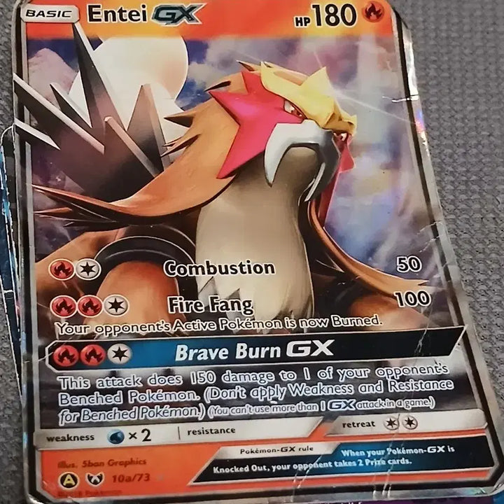 [BUNJANG] Entei GX Basic English Pokemon Card / 엔테이 GX 포켓몬 카드 Entei 베이직