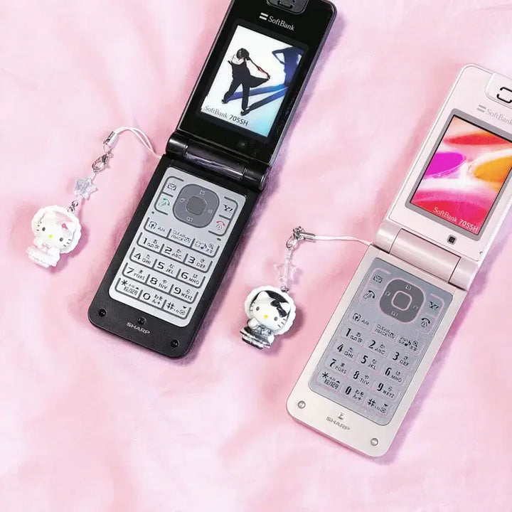 [BUNJANG] 2-Set Japanese Pink Docomo Gyarupon Mock-up Phone Classic Folder Phone Display Model / [2set] 일본 핑크 도코모 갸루폰 목업폰 핸드폰 폴더폰 고전폰 목각폰 모형폰