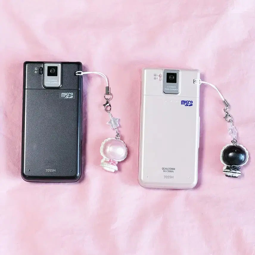 [BUNJANG] 2-Set Japanese Pink Docomo Gyarupon Mock-up Phone Classic Folder Phone Display Model / [2set] 일본 핑크 도코모 갸루폰 목업폰 핸드폰 폴더폰 고전폰 목각폰 모형폰