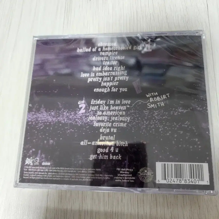 [BUNJANG] Olivia Rodrigo Live CD Album / 올리비아 로드리고 라이브 CD 앨범