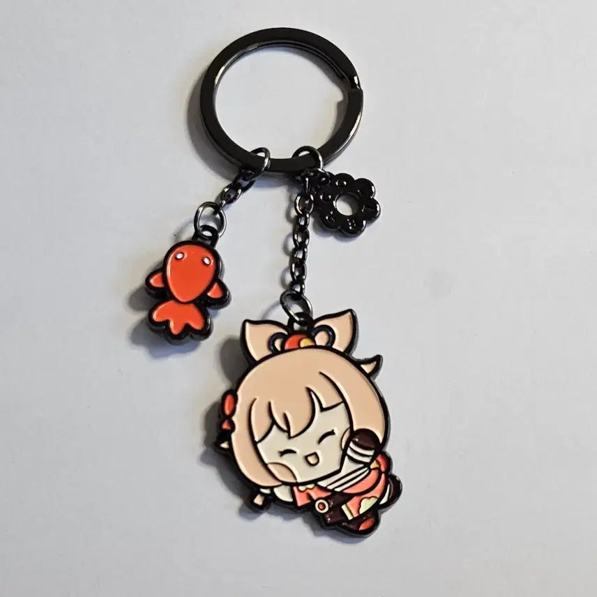 [BUNJANG] Genshin Impact Yoimiya Miniini Metal Keychain / 원신 미니니 요이미야 메탈 키링