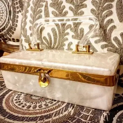[BUNJANG] 1960s Dorset Rex Iridescent Lucite Tote Bag / Vintage) 1960s dorset rex 자개빛 루사이트백