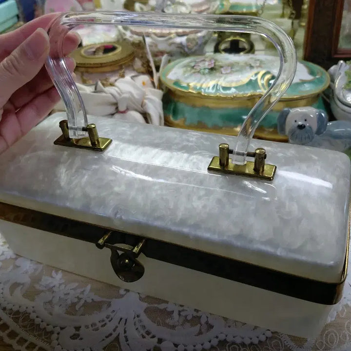 [BUNJANG] 1960s Dorset Rex Iridescent Lucite Tote Bag / Vintage) 1960s dorset rex 자개빛 루사이트백