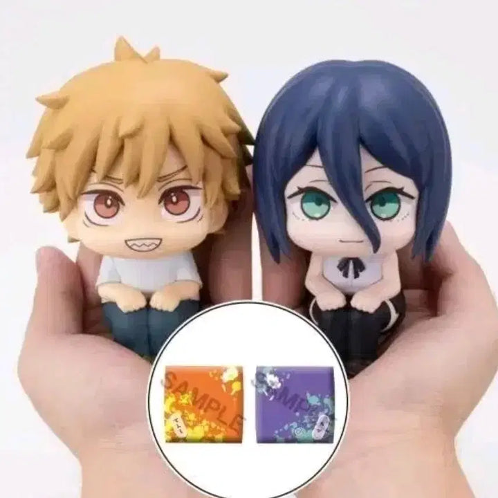[BUNJANG] Chainsaw Man Denji &amp; Reze Look Up Figures Bundle Set (Sealed, Special Edition) / 미개봉 특전o) 체인소맨 레제 덴지 룩업