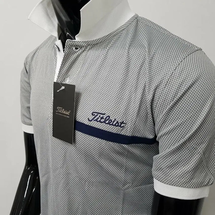 [BUNJANG] Golf Mesh Ultra-Light Stretch Polo T-shirt / 골프 메쉬 초경량 스트레치 카라티