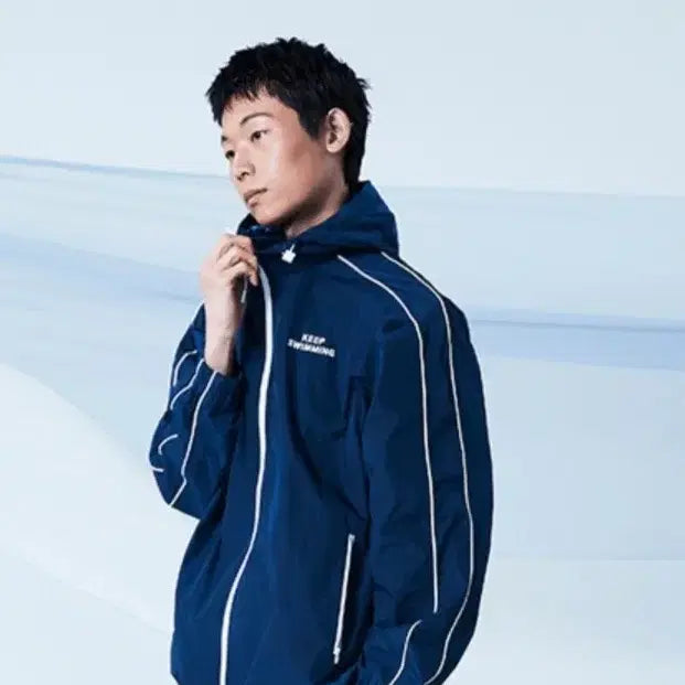 [BUNJANG] BTS KEEP SWIMMING Windbreaker Navy XL / BTS  SWIM 윈드쟈켓