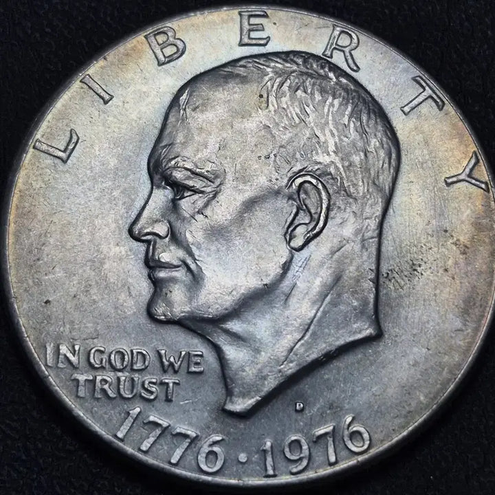 [BUNJANG] 1976 Eisenhower Dollar Coin Type 2 Rainbow Toning / 1976년 기념  1776-1976년 아이젠하워 1달러 타입2무지개토닝
