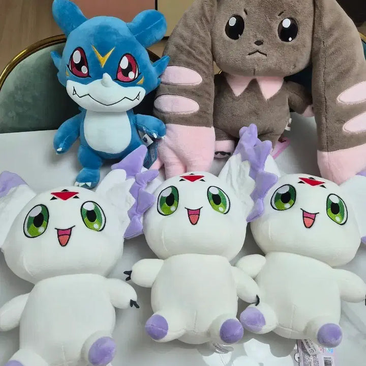 [BUNJANG] Digimon Dongmon, Veemon, Lopmon Plush Dolls (Official, New) / 정품) 디지몬 동글몬, 브이몬, 로프몬 인형 새제품
