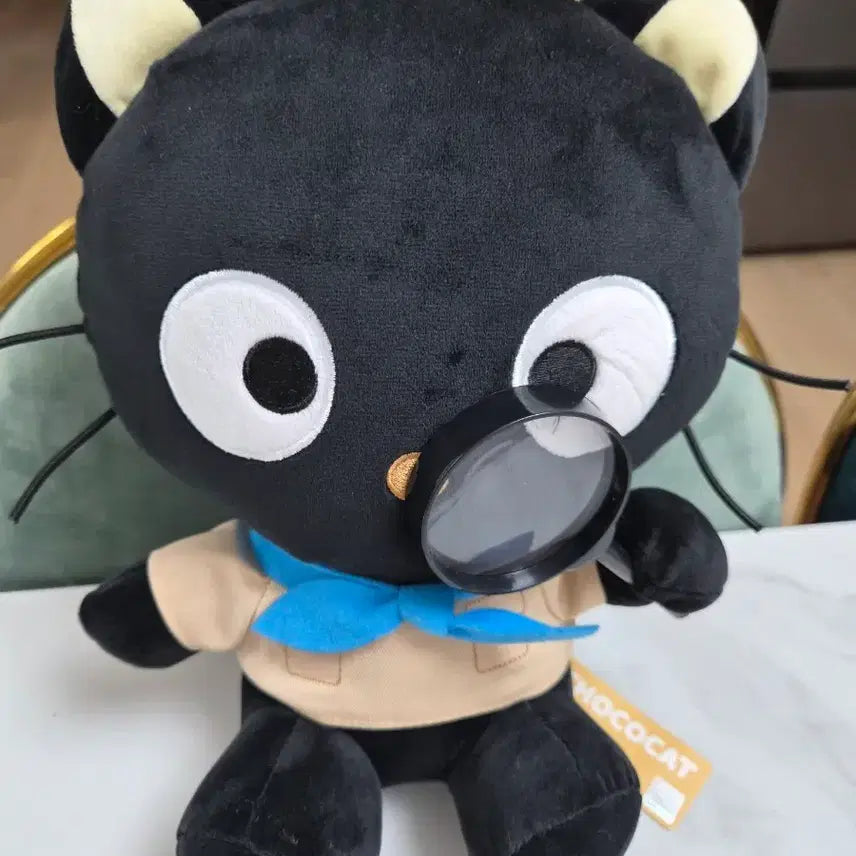 [BUNJANG] Sanrio Chocobat "Exploring" Medium Plush Toy (New) / 정품) 산리오 초코캣 탐험 중형 인형 새제품