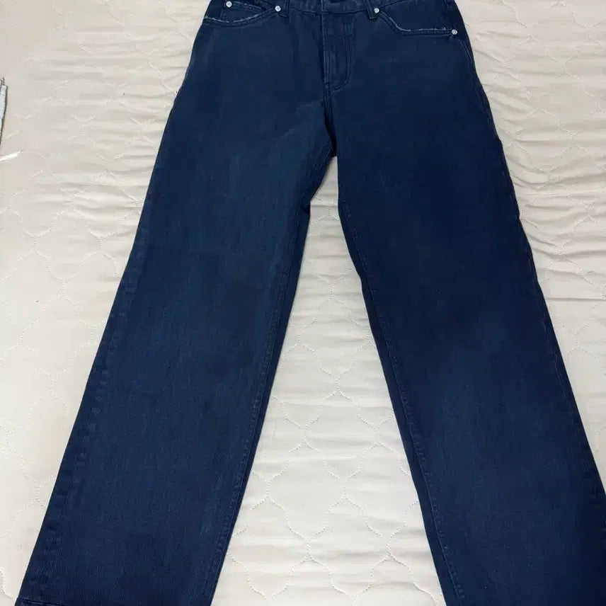 [SOLD OUT] 애프터프레이 더스티드 레귤러 데님 진 네이비 S
