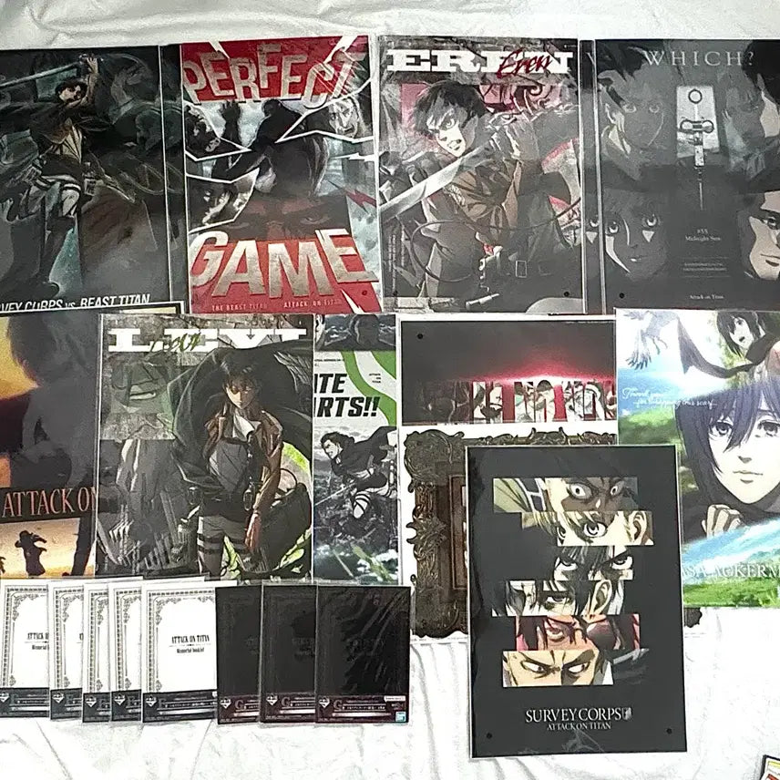 [BUNJANG] Attack on Titan Ichiban Kuji Lower Prize Set (21 Items) / 21점 일괄) 진격의거인 제일복권 하위상 세트