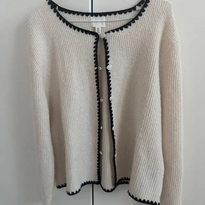 [BUNJANG] H&amp;M Blanket Stitch Cardigan S / H&amp;M 블랭킷 스티치 가디건 S