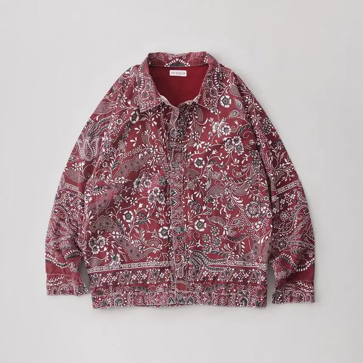 [BUNJANG] Niceness GYAN Bandana Trucker Jacket Red L / 나이스네스 niceness GYAN 반다나 트러커 자켓 L
