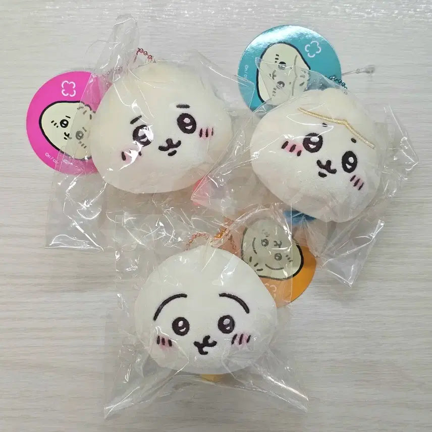 [BUNJANG] Chiikawa Hachiwara Usagi Chinese Restaurant Dumpling Mascot Plush Keychain Set / 치이카와 하치와레 우사기 중화반점 만두 마스코트 인형 키링 판매