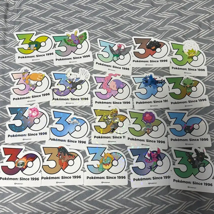 [BUNJANG] Pokemon 30th Anniversary, Olyoung Stickers, Set of 2 / 포켓몬스터 30주년 올영 스티커 2
