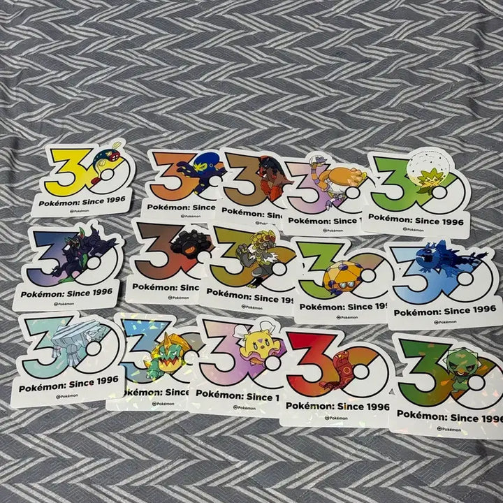 [BUNJANG] Pokemon 30th Anniversary, Olyoung Stickers, Set of 2 / 포켓몬스터 30주년 올영 스티커 2