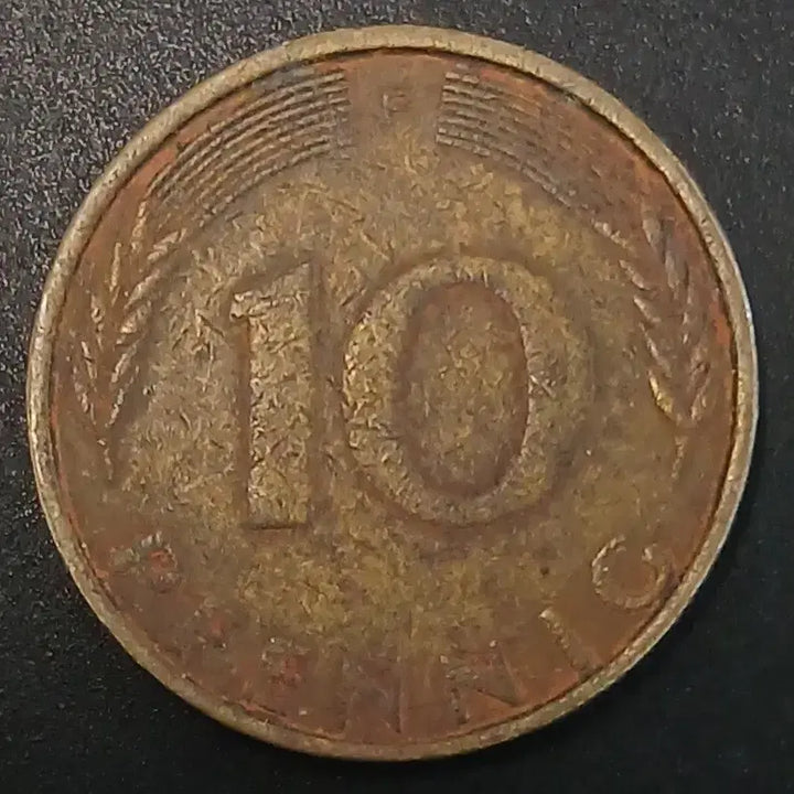 [BUNJANG] 1974 German 10 Pfennig Coin / 1974년 독일 10페니히 동전 w1720