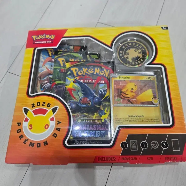[BUNJANG] Pokemon 2026 Pokemon Day Celebration Pack Promo Card, Coin, Booster Pack / 포켓몬 2026 포켓몬데이 기념팩 프로모 카드 코인 부스터 팩