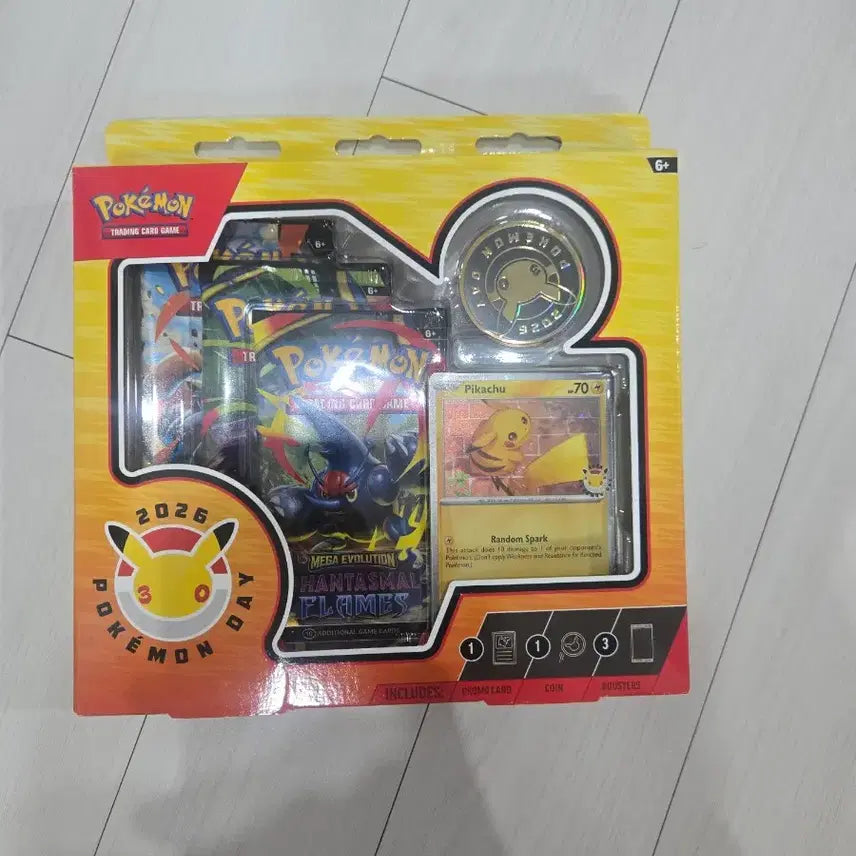 [BUNJANG] Pokemon 2026 Pokemon Day Celebration Pack Promo Card, Coin, Booster Pack / 포켓몬 2026 포켓몬데이 기념팩 프로모 카드 코인 부스터 팩