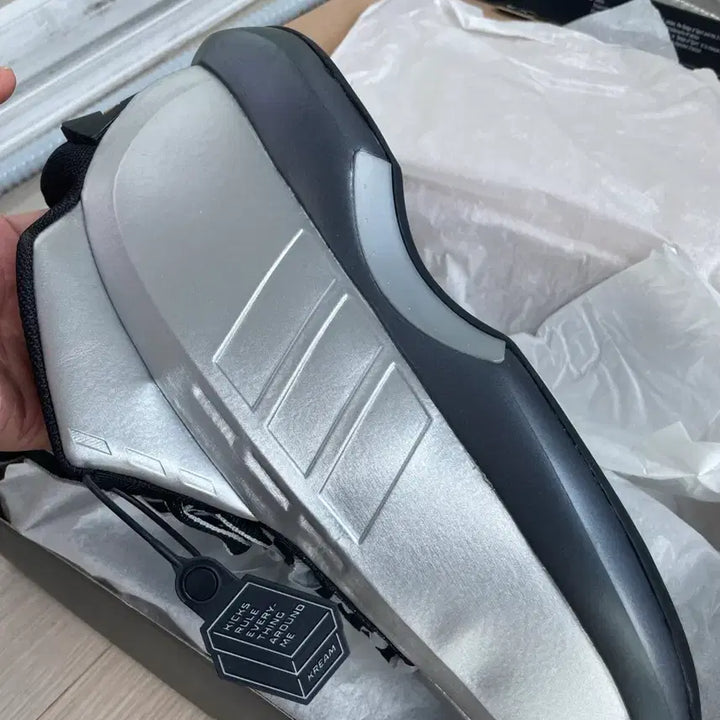 [BUNJANG] Adidas Crazy 1 Matte Silver Basketball Shoes (Size 295) - New / 아디다스 크레이지 1 매트 실버 295 새상품