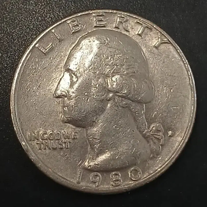 [BUNJANG] 1980 US Quarter Dollar Coin / 1980년 미국 쿼터달러 w1729
