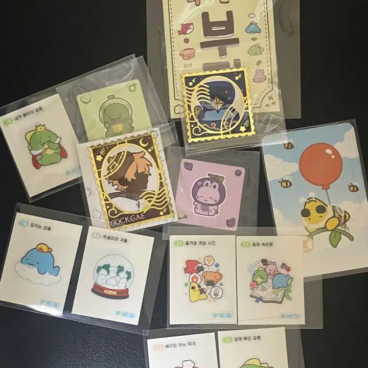 [BUNJANG] Latte Villains Various Characters POB Bundle Set / 잠뜰 띠부실 포카 각별 공룡 부적봉투 일괄 판매합니다
