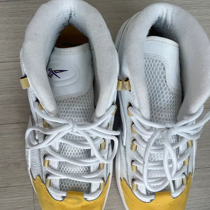 [BUNJANG] Reebok Question Mid Yellow Toe Sneakers (Size 290) / 리복 퀘스천 미드 옐로우 토 290 중고