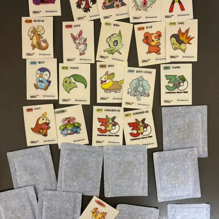 [BUNJANG] Pokemon 30th Anniversary Sticker Collection / 30주년 포켓몬 띠부씰