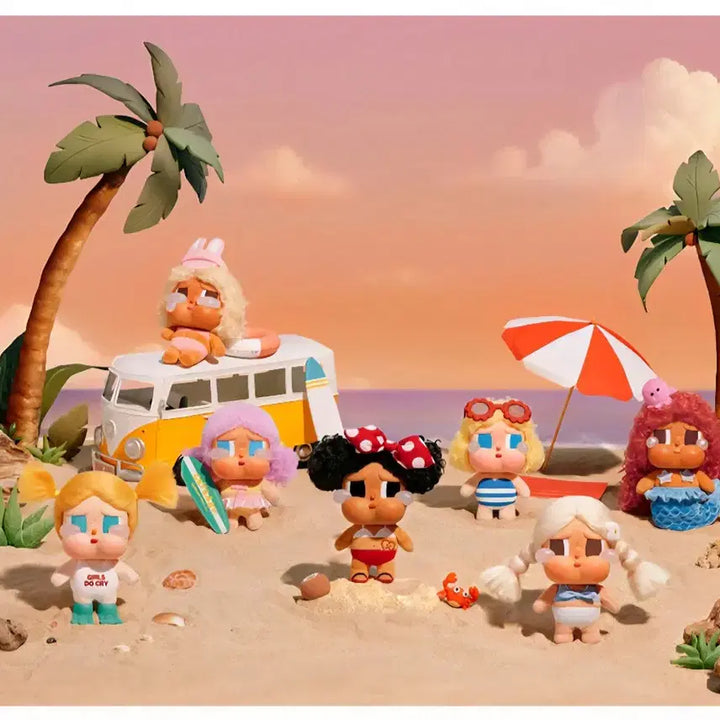 [BUNJANG] Popmart Crybaby Vacation Diary Series Doll Keyring Full Set / (6종풀셋)팝마트 크라이베이비 휴가 일기 시리즈 인형 키링
