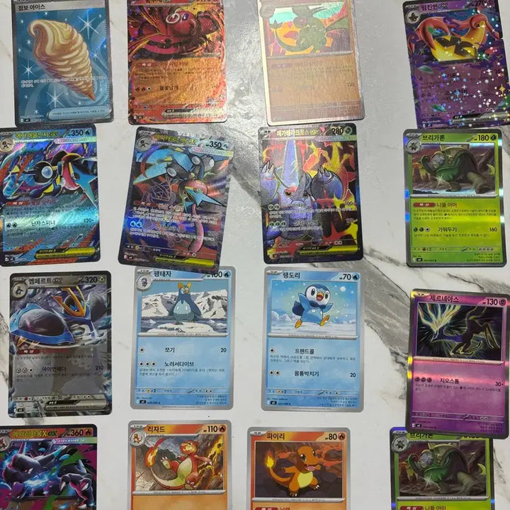 [BUNJANG] Pokemon Cards Mega Charizard RR, Mega Blastoise SR, RR, and Various AR, R Cards Bundle / 포켓몬 카드 메가리자몽rr 메가개굴닌자sr 메가개굴닌자rr랑 다양한 귀여