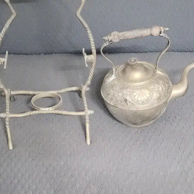 [BUNJANG] European Bronze Antique Gold Teapot Set / 유럽동 브론즈엔틱 금색 티포트 세트