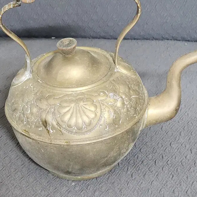 [BUNJANG] European Bronze Antique Gold Teapot Set / 유럽동 브론즈엔틱 금색 티포트 세트