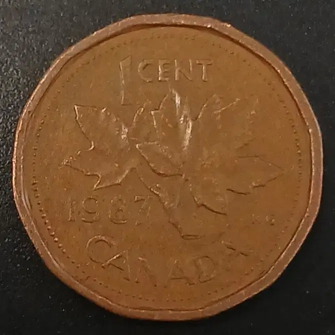 [BUNJANG] 1987 Canada 1 Cent Coin / 1987년 캐나다 1센트 동전 w1739