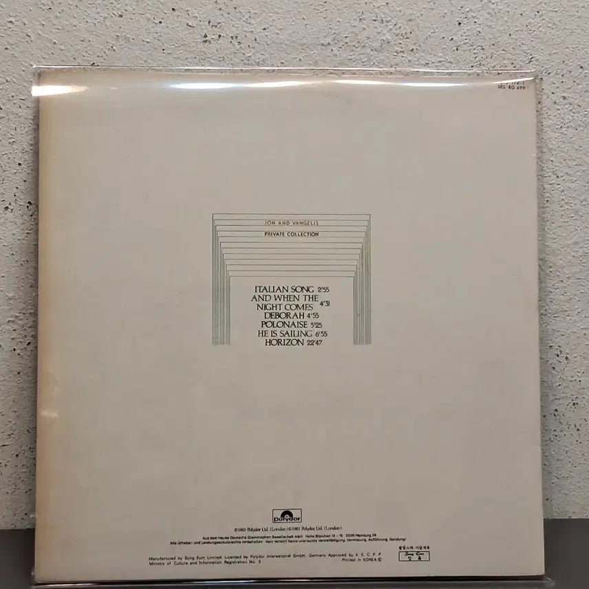 [BUNJANG] Jon &amp; Vangelis Blade Runner LP / 존 앤 반젤리스 LP