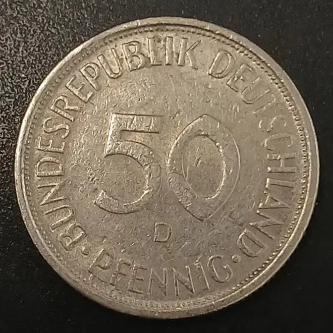[BUNJANG] 1971 Germany 50 Pfennig Coin / 1971년 독일 50페니히 동전 w1745