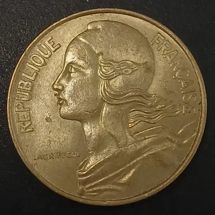 [BUNJANG] 1974 France 20 Centimes Coin / 1974년 프랑스 20상팀 동전 w1746