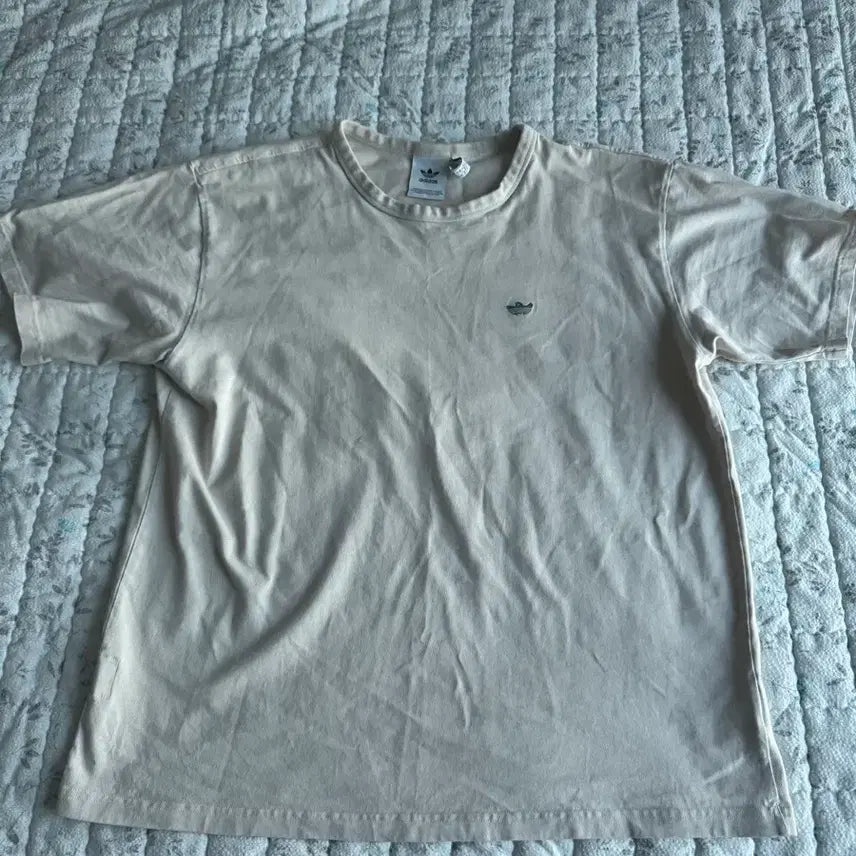 [BUNJANG] Adidas Short Sleeve T-Shirt Beige XL / 아디다스 반팔 베이지 xl