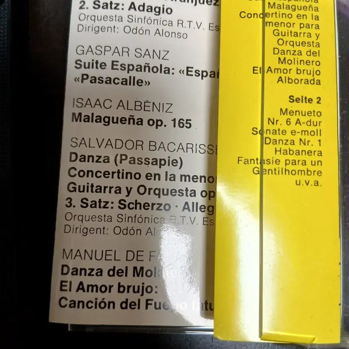 [BUNJANG] Narciso Yepes Plays 20 Guitar Hits Cassette Tape / 클래식 기타 카세트테이프