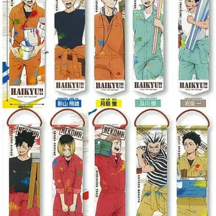 [BUNJANG] Haikyuu!! Original Art Badge Oikawa, Tsukishima &amp; Mini Tapestry Garland Kenma (Sealed) / 하이큐 가챠 미개봉 원화뱃지 오이카와 츠키야마/태피스트리 가랜드 켄마
