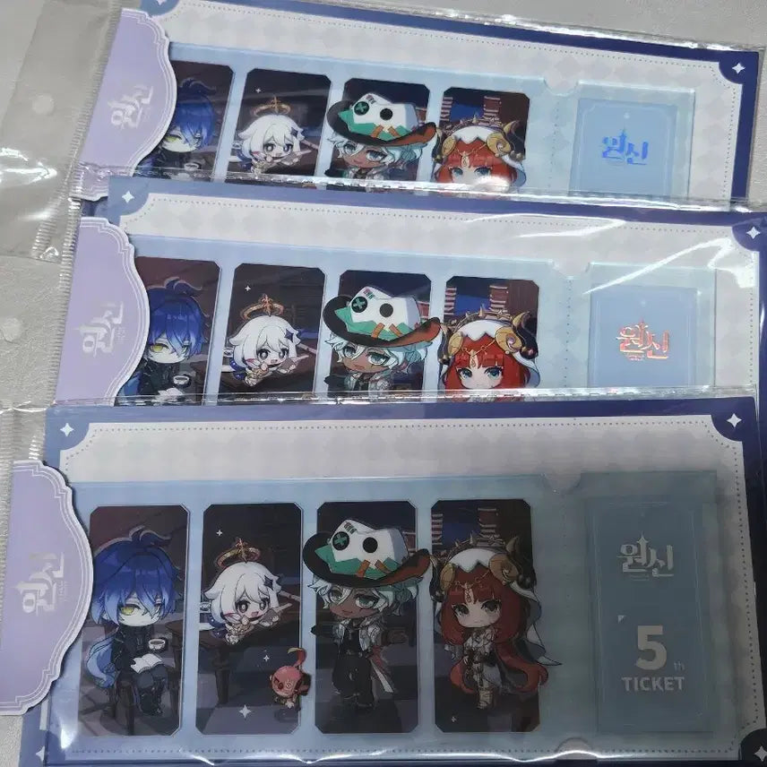 [BUNJANG] Genshin Impact 5th Anniversary Acrylic Ticket / 원신 5주년 아크릴 티켓
