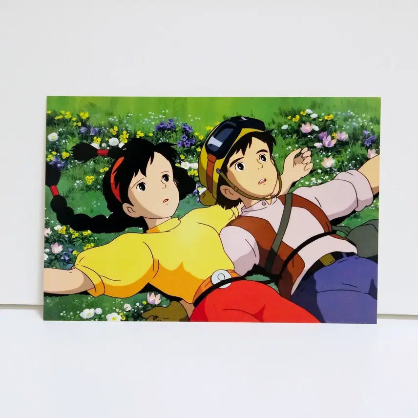 [BUNJANG] Studio Ghibli Castle in the Sky Official Postcard Set (10 Pieces) / 지브리 정품 천공의 성 라퓨타 엽서 10장
