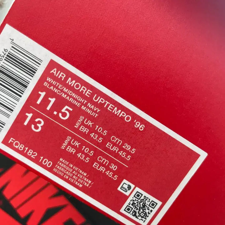[BUNJANG] Nike Air More Uptempo Olympic Sneakers (Size 295) / 나이키 에어 모어 업템포 올림픽  새상품 295