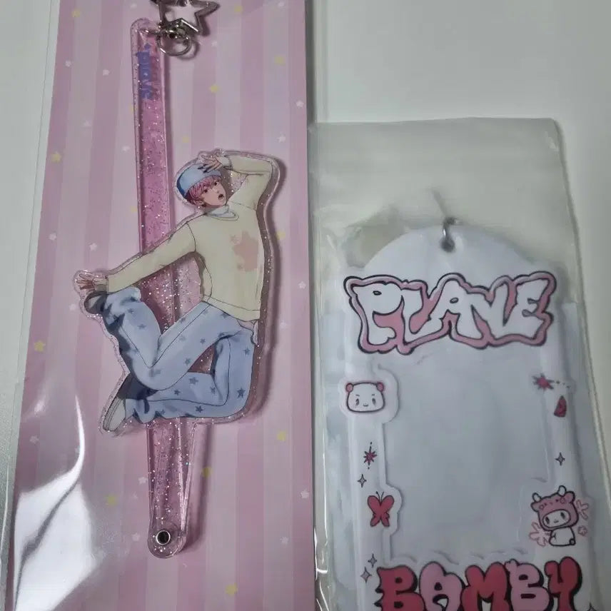 [BUNJANG] Bambi Sticky Keychain (Unsealed) + Kakurenbo Photocard Holder (Sealed) Bundle Set / 밤비 스틱키링(개봉) + 카쿠렌보 포카홀더(미개봉)