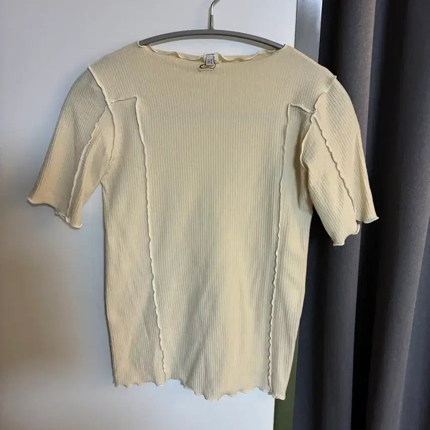 [BUNJANG] Base Range Short Sleeve T-Shirt Ivory S / 베이스레인지 반팔 아이보리 (s)