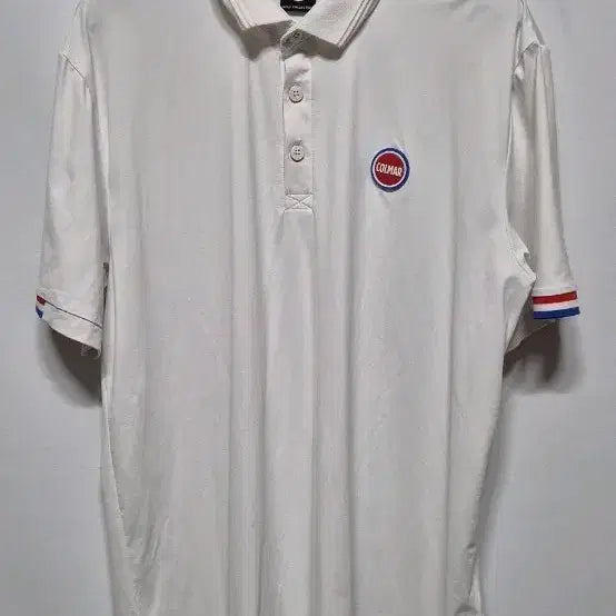 [BUNJANG] Colmar Authentic White Short-Sleeve Polo Shirt L / 콜마르 정품 흰색 반팔 카라티 L