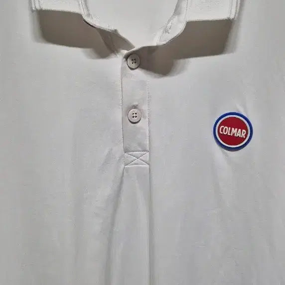 [BUNJANG] Colmar Authentic White Short-Sleeve Polo Shirt L / 콜마르 정품 흰색 반팔 카라티 L