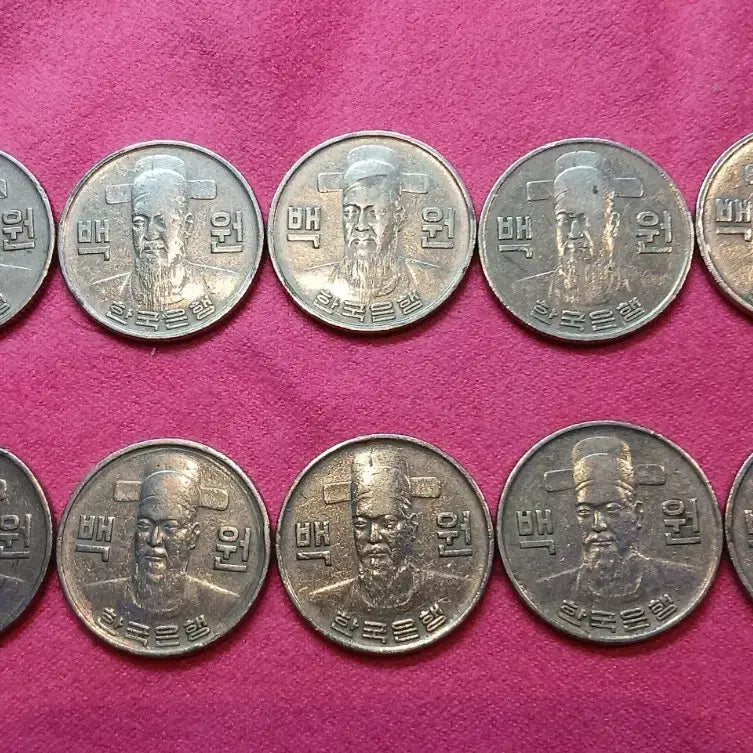 [BUNJANG] 1978 100 Won Coin Bundle Set (10 pcs) / 1978년 100원 동전 10개 일괄