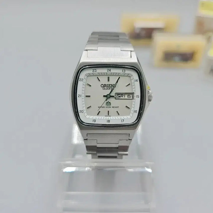 [BUNJANG] 1970s-1980s Vintage Orient "Televise" Railway Quartz Watch / 1980s 빈티지 오리엔트 테레비 레일웨이 쿼츠 시계